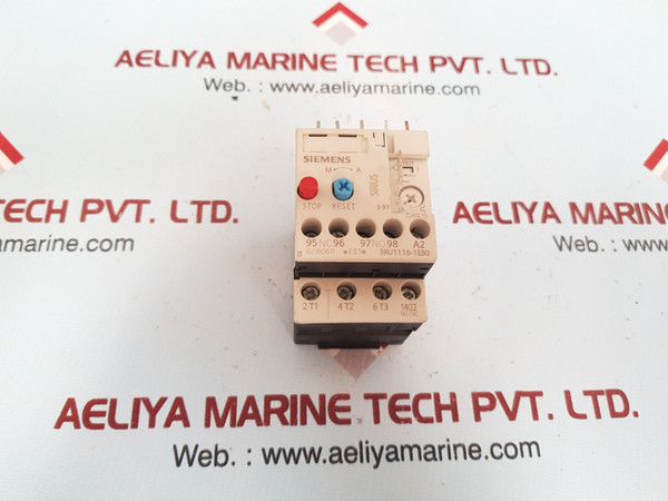 Siemens Sirius 3Ru1116-1Eb0 Overload Relay 24Vdc/2A