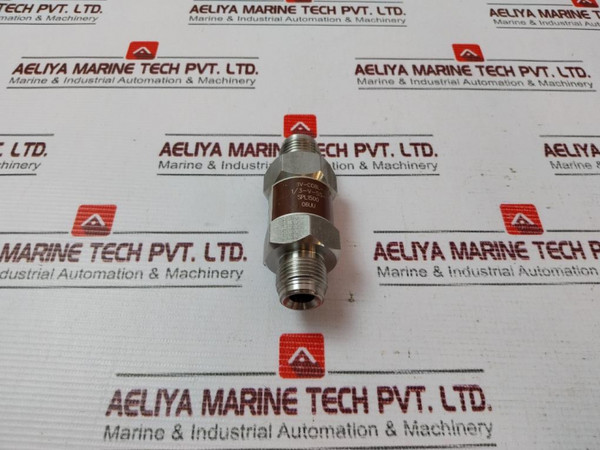 Parker 8V-c08L-1/3-v-ss-spl1500 Stainless Steel Check Valve - Used