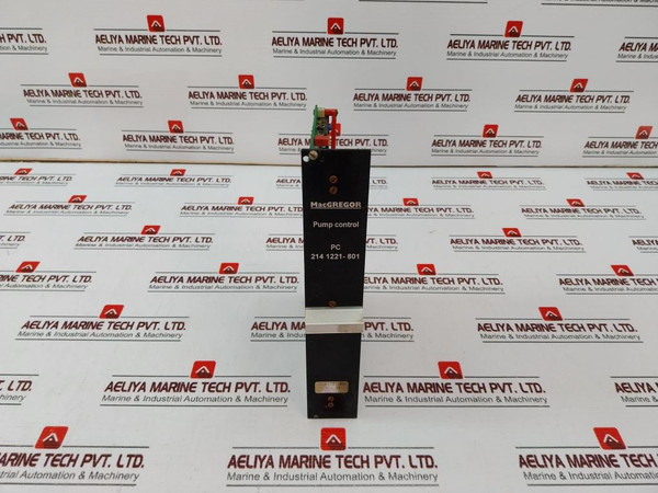 Macgregor 214 1221-801 Pump Control Rev.H