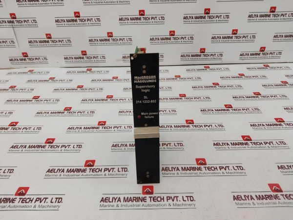 Macgregor Hagglunds Sl 214 1232-802 Supervisory Logic - Used