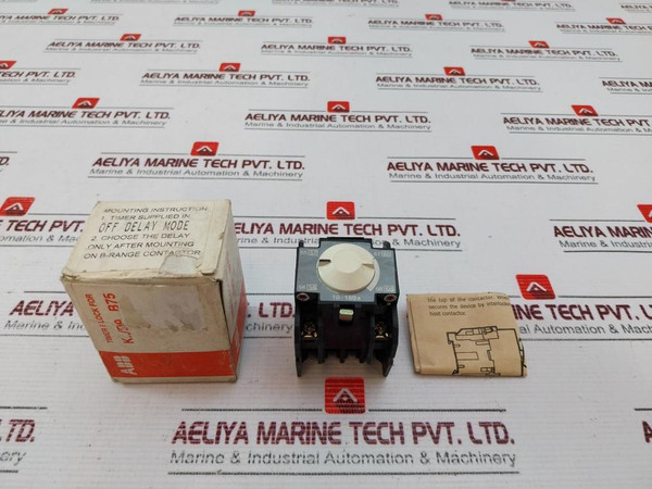 Abb Tpb 180 Pneumatic Timer Block 10A 660V Ac