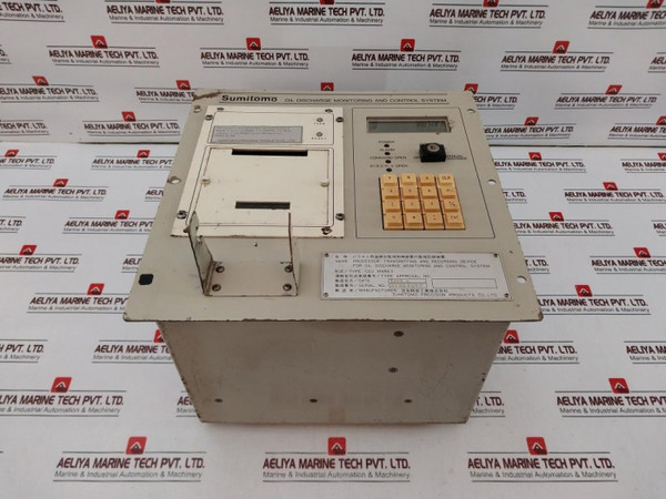 Sumitomo Precision Ccu Markv Oil Discharge Monitoring And Control System - Used
