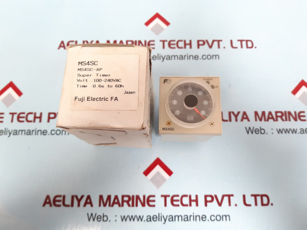 Fuji electric super timer 0.6s to 60h - ms4sc-ap