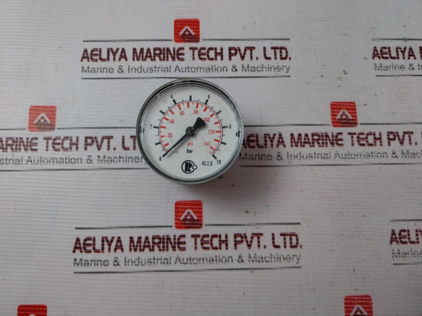 0-140 Psi 0-10 Bar Pressure Gauge - Used