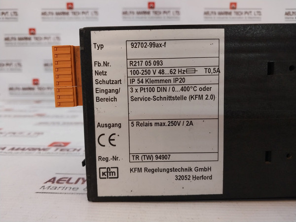 Kfm 92702-99Ax-f Temperature Controller 100-250 V 48…62 Hz