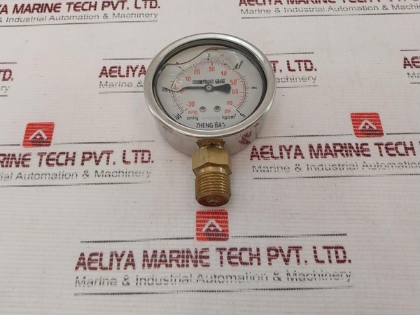 Zheng Bao Cmhg -76,0-5 Kg/Cm² Pressure Gauge - Used