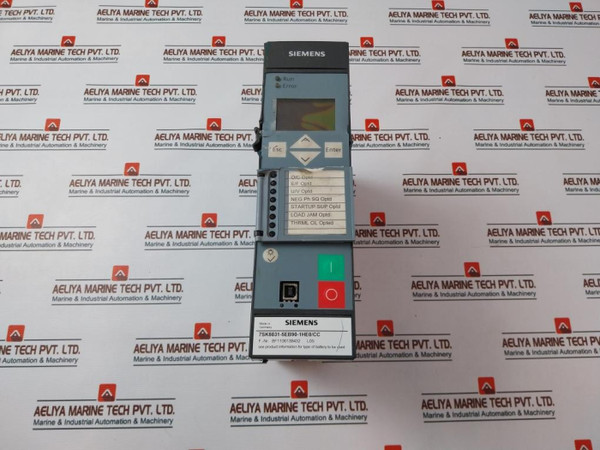 Siemens 7Sk8031-5Eb90-1He0/Cc Overcurrent Protection Relay 100V To 125V