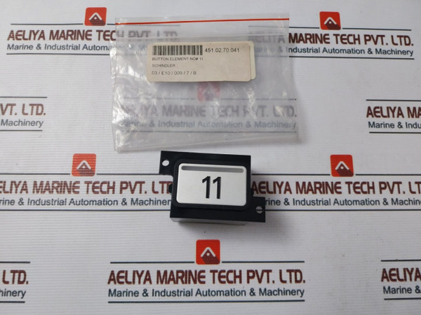 Schindler Mbq1.Qc Button Element No 11 - Used