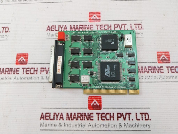 Pc Com Dci 99120600 Pci 4 Port Rs-232 Interface Card - Used