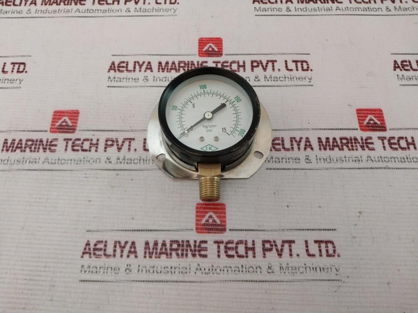 Ik 0-15 Kg/Cm2 Pressure Gauge 0-200 Psi - Used