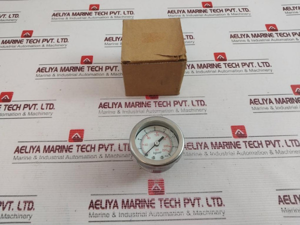 0-220 Psi 0-16 Kg/Cm Pressure Gauge - New