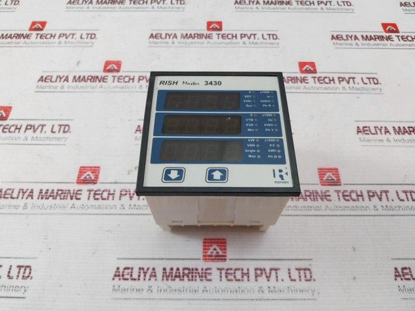 Rishabh Rish Master 3430 Multi-function Meter 100-250V Ac/Dc - Used