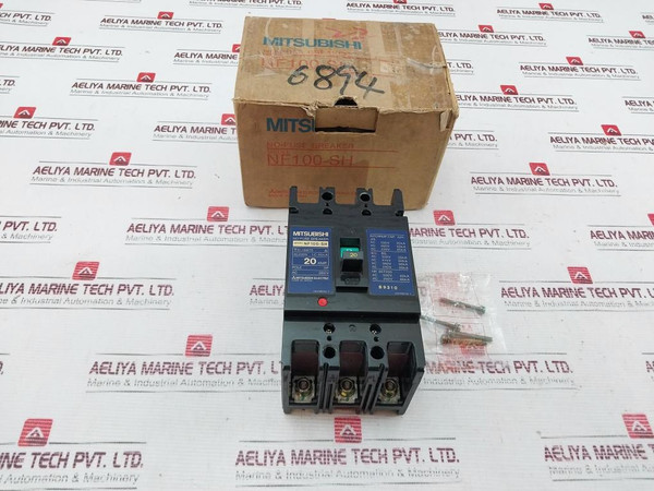 Mitsubishi Nf100-sh No-fuse Breaker 3P 20Amp