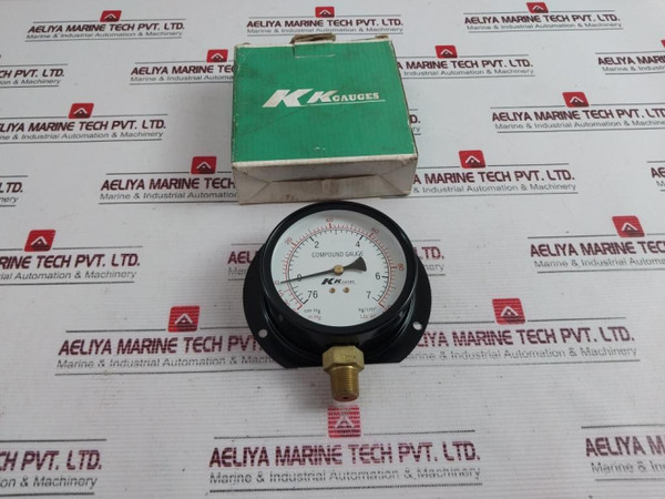 Kk Gauges -30 Inhg, 0 To 100 Lb/In2 Compound Pressure Gauge New