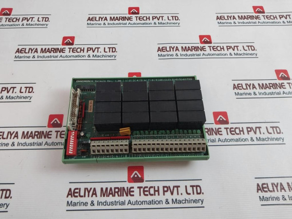 Omicron Relay 16 Printed Circuit Board Rev 1.00 Used