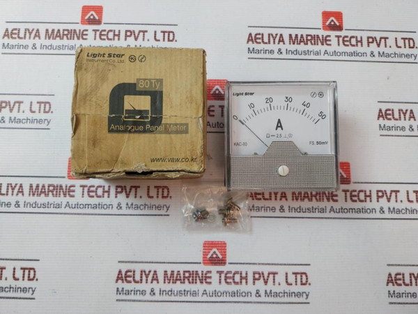 Light Star Kac-80 Current Analog Panel Meter 0-50A New
