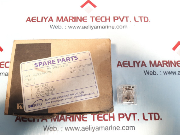 Lot Of 10X Koino Kh-103-4C Miniature Power Relay 220Vac Kh0103 24Vdc,3A