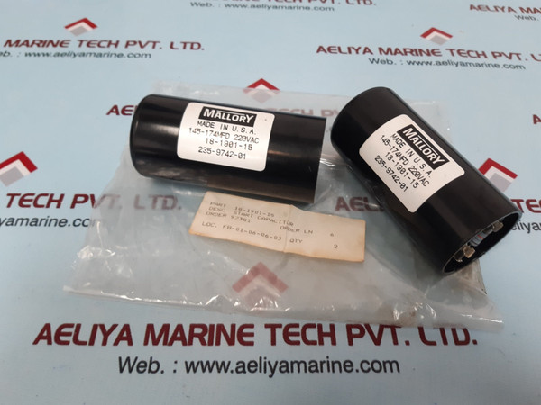 Mallory 145-174mfd capacitor 18-1901-15