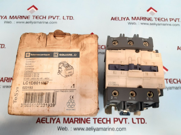 Schneider Electric Square D Telemecanique Contactor LC1D8011M7