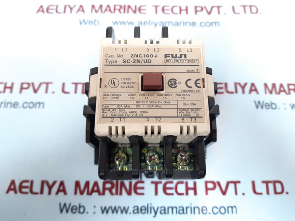 Fuji electric sc-2n/ud magnetic contactor