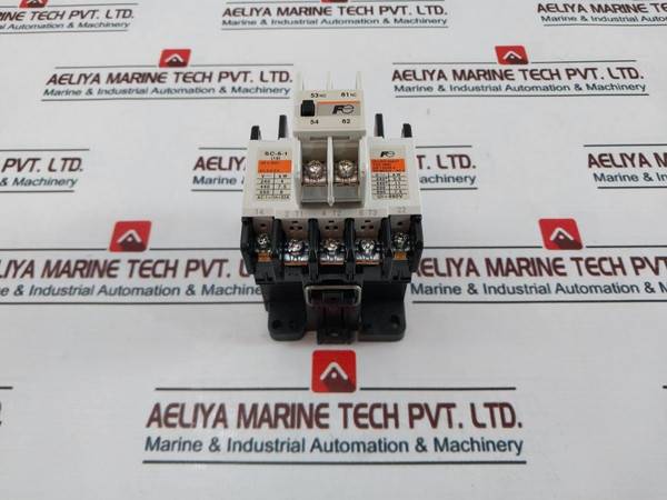 Fuji Electric Sc-5-1 [19] Magnetic Contactor With Sz-a11 Auxiliary Contact Block