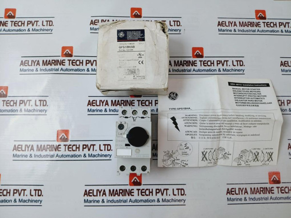 General Electric Gps1Bhab 3 Pole Manual Motor Starter 50/60Hz New