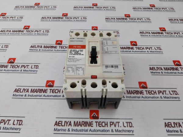 Cutler-hammer Fd3100 3 Pole Circuit Breaker 100 Amps Used