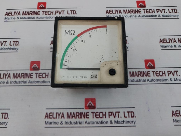 Deif 0-10∞ MΩ Analog Panel Meter Isolation Monitor 3 250KΩ