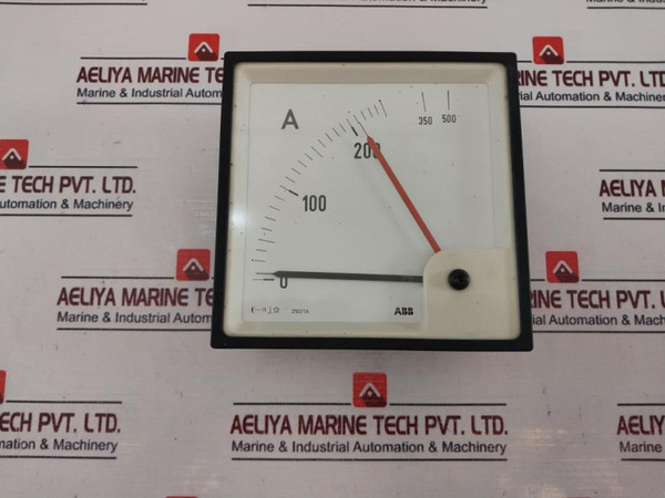 Abb 0-200/500A Analog Ammeter 250/1A Used