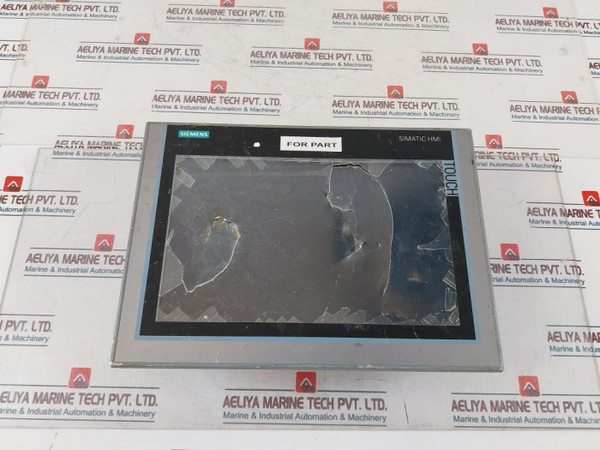 Siemens 6Av2 124-0Mc01-0Ax0 Touch Panel Tp1200 Comfort (Not Working) For Parts Only