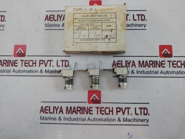 Lot Of 3X Allen West-eac Xs Heaters For Olspr Overload Unit