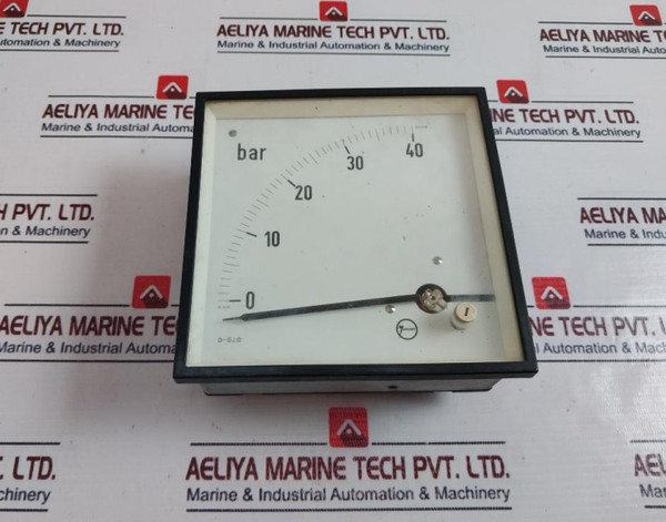 Janssen 0-40 Bar Analog Panel Meter 4Ma-20Ma Used
