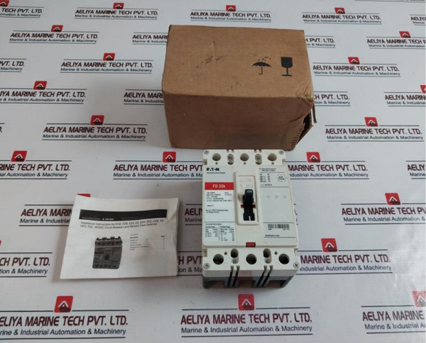 Eaton Fd 35K 3 Pole Industrial Circuit Breaker 100Amp Used