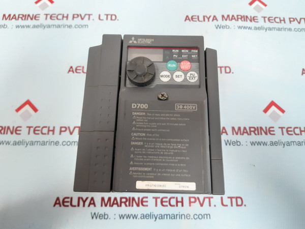 Mitsubishi Electric D700 Fr-d740-036-ec Inverter (Not Working)