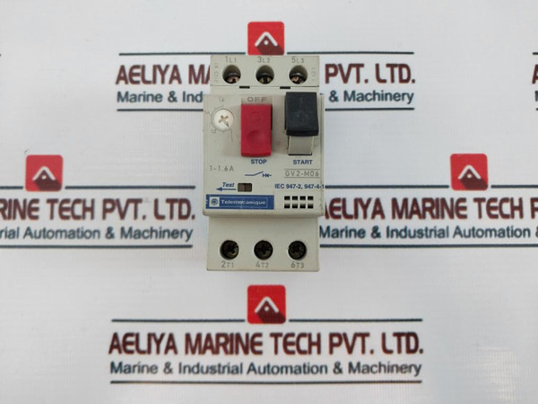 Telemecanique/ Schneider Electric Gv2-m06 Circuit Breaker 1-1,6A 690V 50/60Hz