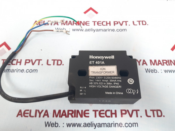 Honeywell 401a ignition transformer 230v~0.25a 50/60hz