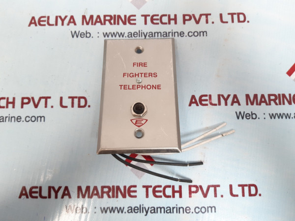 Edwards Fire Fighters Telephone Wall Plate - Cat No. 6833-4