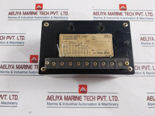 Toyo Keiki Erm-3(Rrm-3) 3 Phase Watt Converter