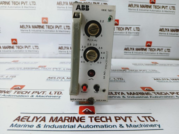 Abb Iwx 161A-1 Earth Fault Protection Relay