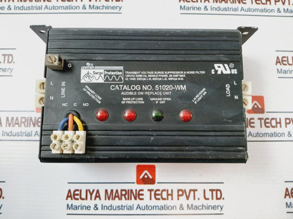 Leviton 51020-wm Transient Voltage Surge Suppressor & Noise Filter 120Vac 50/60H