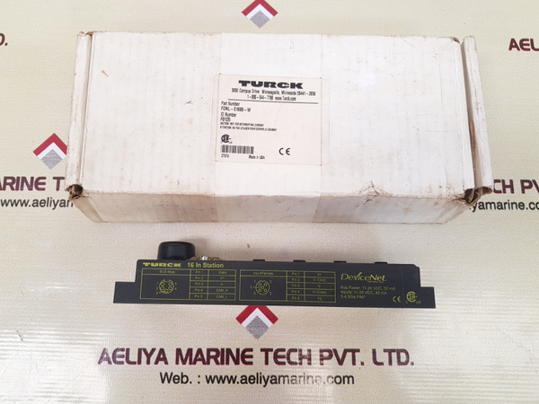 Turck fdnl-s1600-w devicenet bus stop station