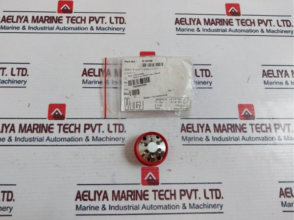 Vici Valco Cheminert Stator 6 Port 2-pos C2-valve (P/N: C-3C06)