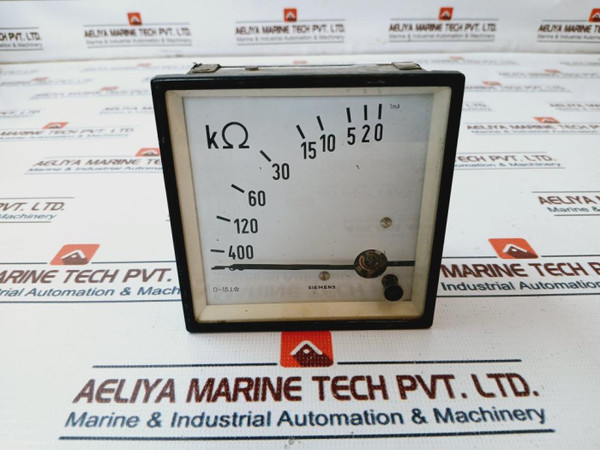 Siemens 1Ma Analog Panel Meter 0-400 ∞ K Ω