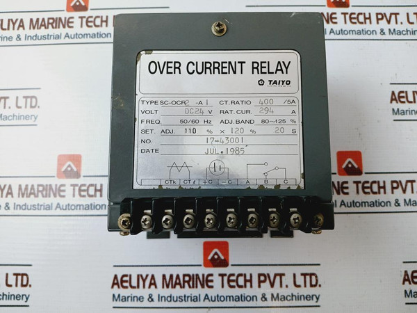 Taiyo Electric Sc-ocr2-a1 Over Current Relay 24Vdc 50/60Hz