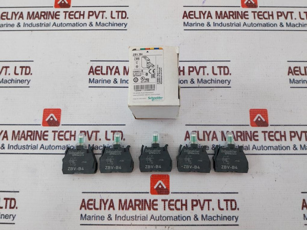 Lot Of 5X Schneider Zbv-b4 Light Block