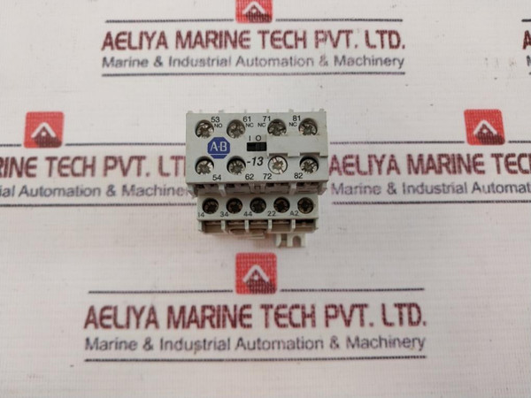 Allen-bradley Cs 4C Control Relay W/ 195-ma13 Contact Block Ser A Used