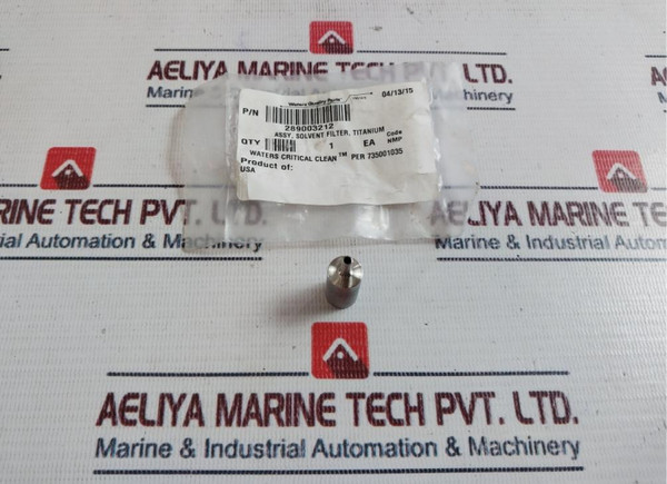 Waters 289003212 Xt Titanium Solvent Filter Assy Code: Nmp New