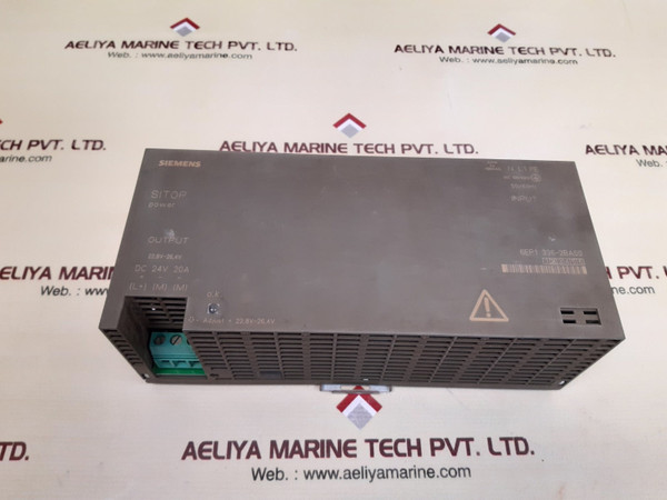 Siemens 6Ep1 336-2Ba00 Sitop Power Supply 24V Dc / 20A , 22.8V-26.4V