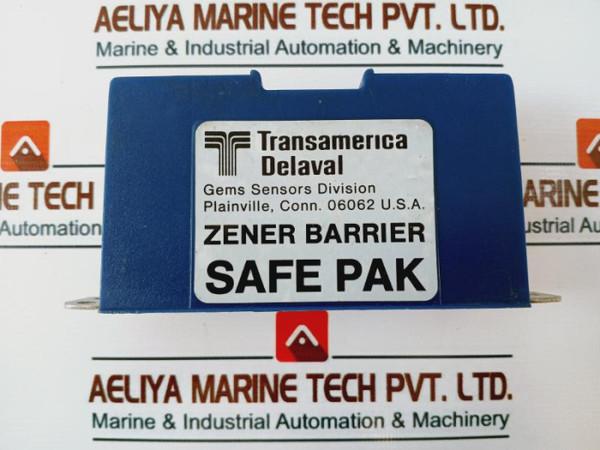 Transamerica Delaval St-54803 Positive Two Circuit Zener Barrier Safe Pak 20V Used
