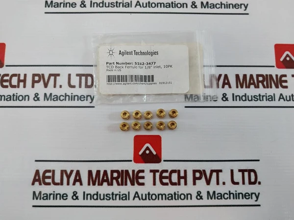 Agilent Technologies 5182-3477 Tcd Back Ferrule For 1/8'' Inlet (1 Pack = 10 Pcs)